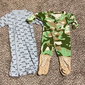 0-6 month sleep sack and footie pj